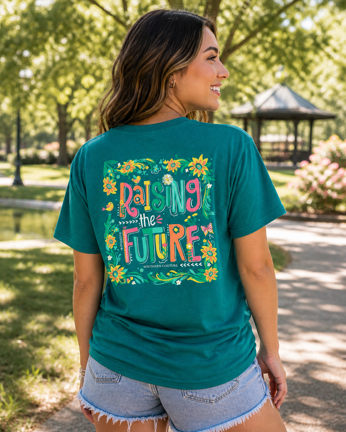 Southern Couture Classic Raising The Future Mom T-Shirt
