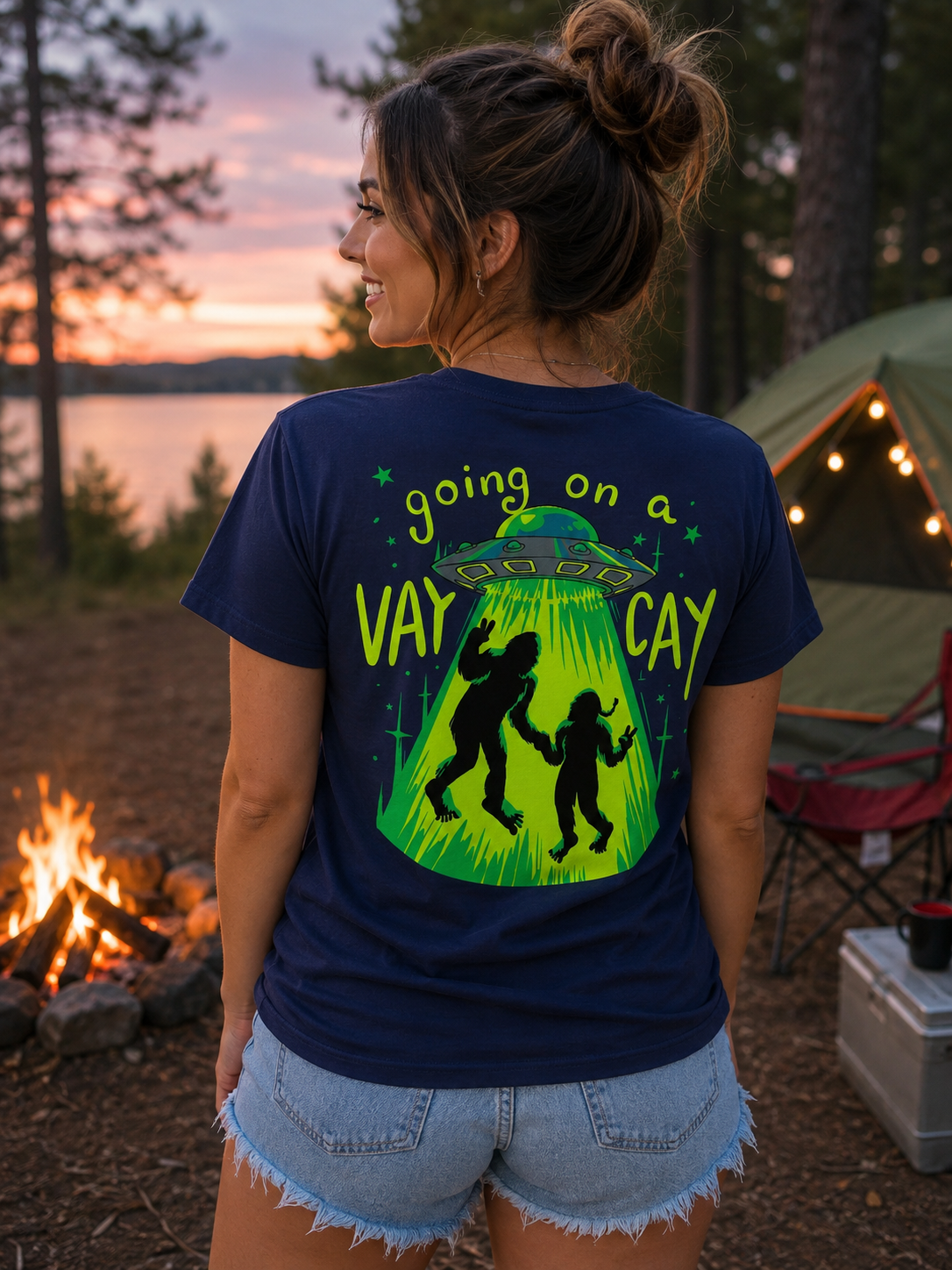 Southern Attitude Going on a Vaycay Bigfoot T-Shirt