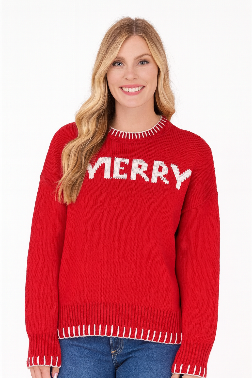 Simply Southern Merry Holiday Long Sleeve Imee Sweater