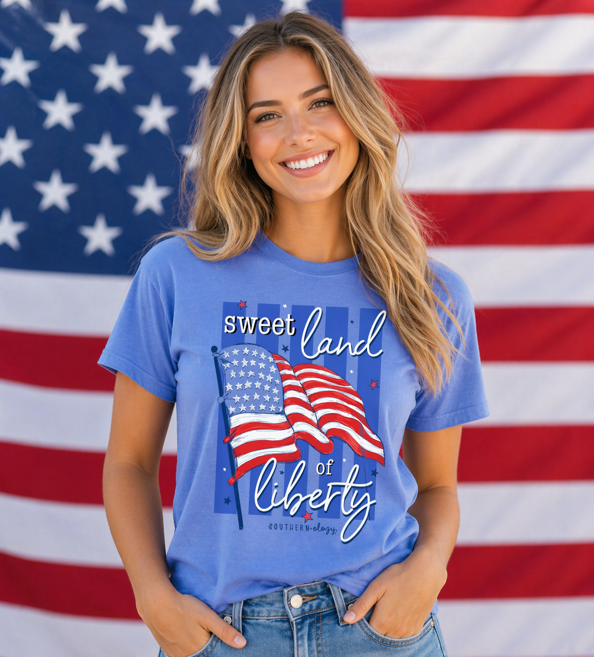 Southernology USA Liberty Flag Comfort Colors T-Shirt