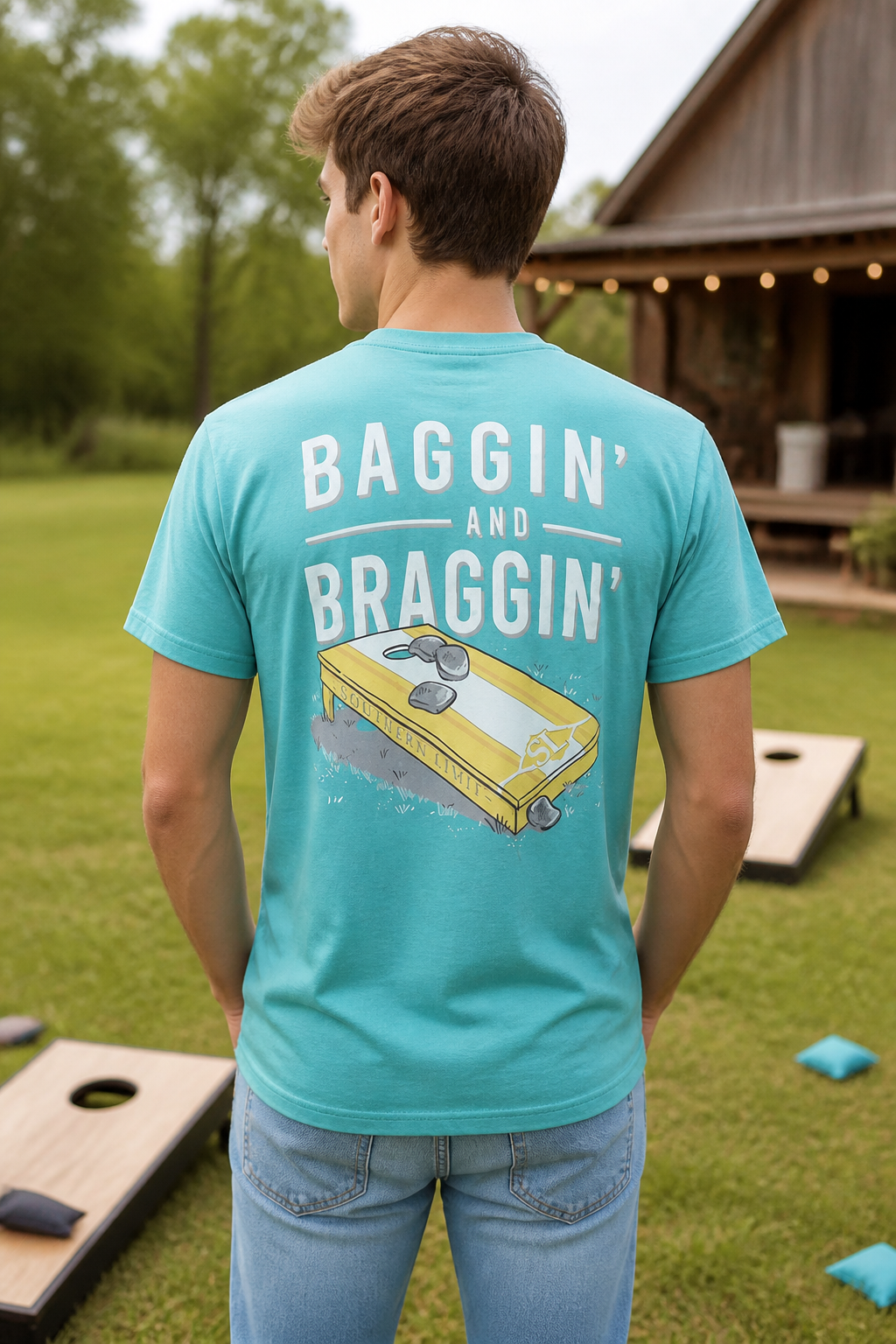 Southern Limits Baggin’ And Braggin’ Corn-hole Unisex T-Shirt