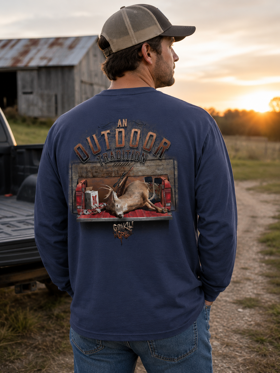SALE Gotta Kill It To Grill It Outdoor Tradition Unisex Long Sleeve T-Shirt
