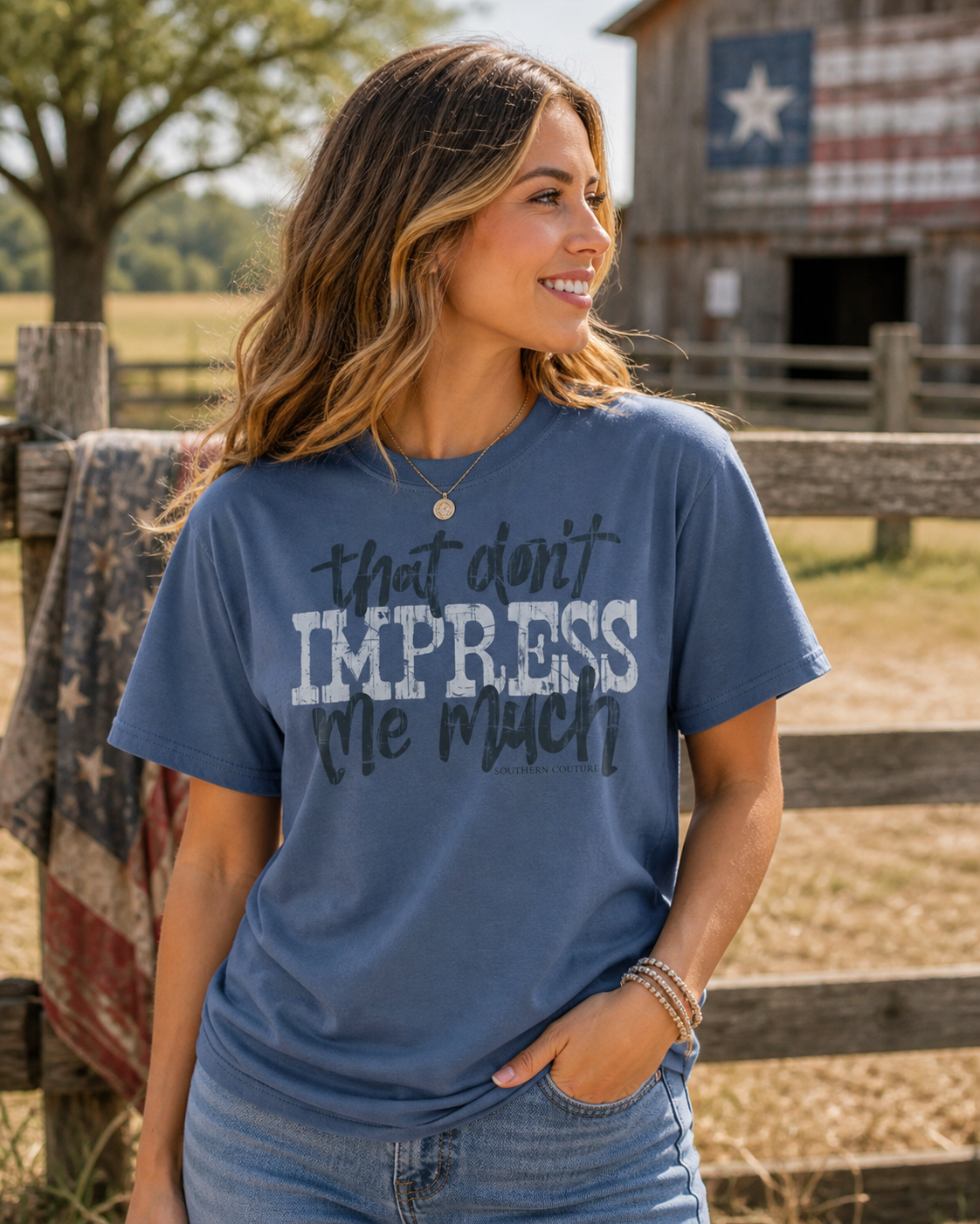 Southern Couture Don't Impress Me Much Soft T-Shirt