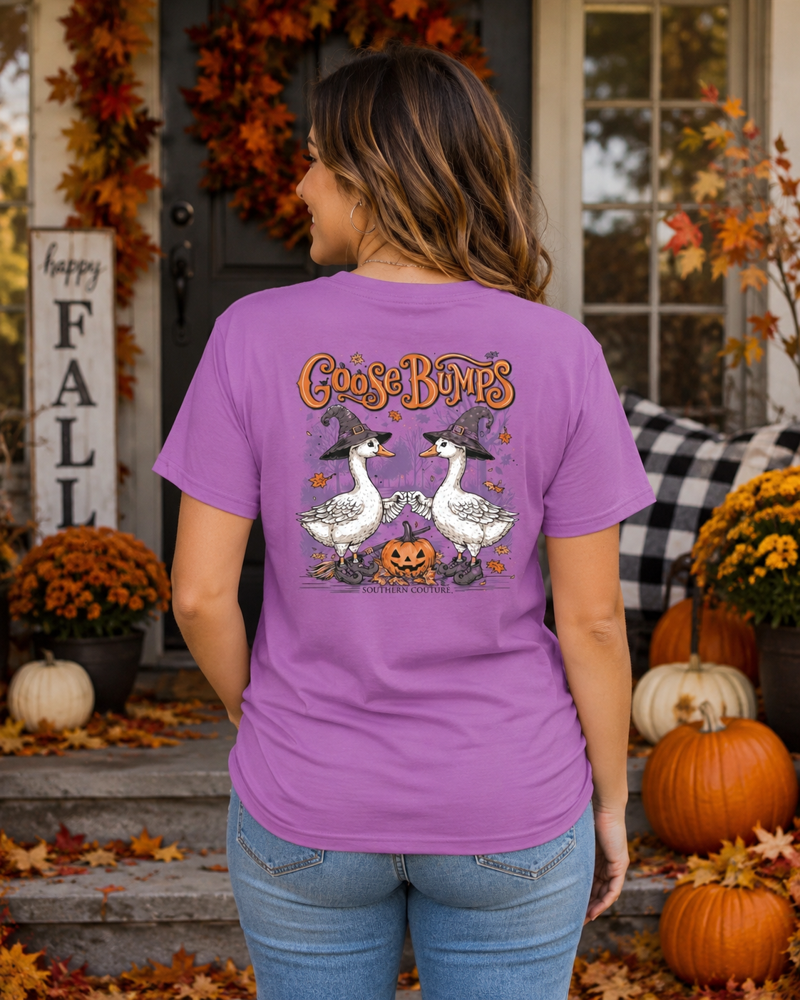 Southern Couture Classic Goose Bumps Fall T-Shirt