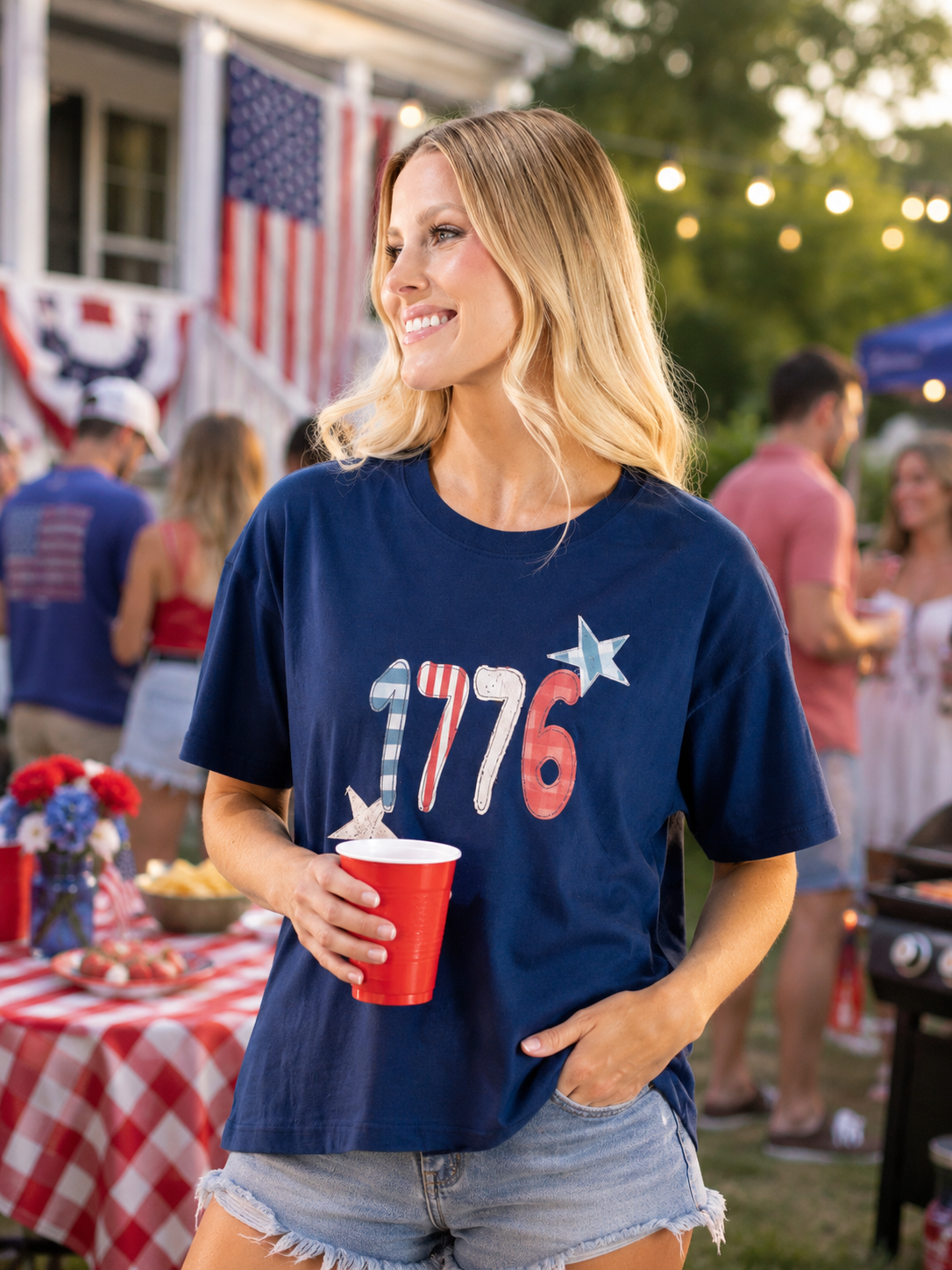 Simply Southern USA 1776 Applique T-Shirt