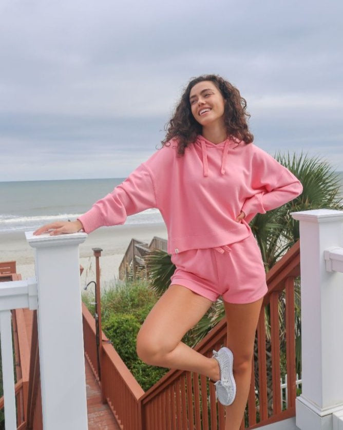 Simply Southern Classic Crop Hoodie &amp; Shorts