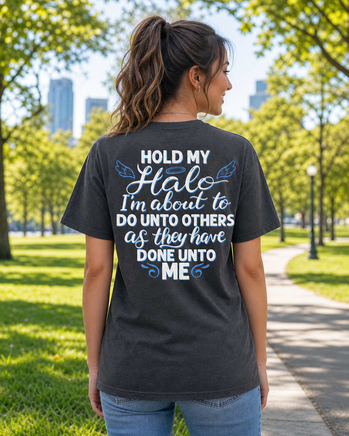 Southern Attitude Hold My Halo T-Shirt