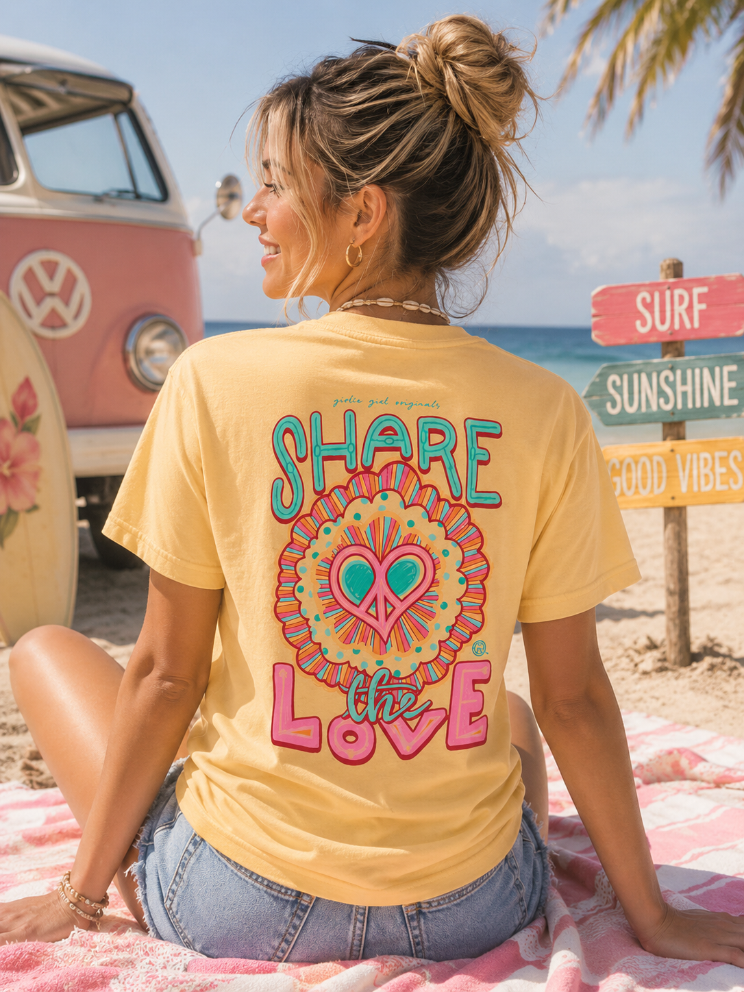 Girlie Girl Originals Preppy Share The Love T-Shirt