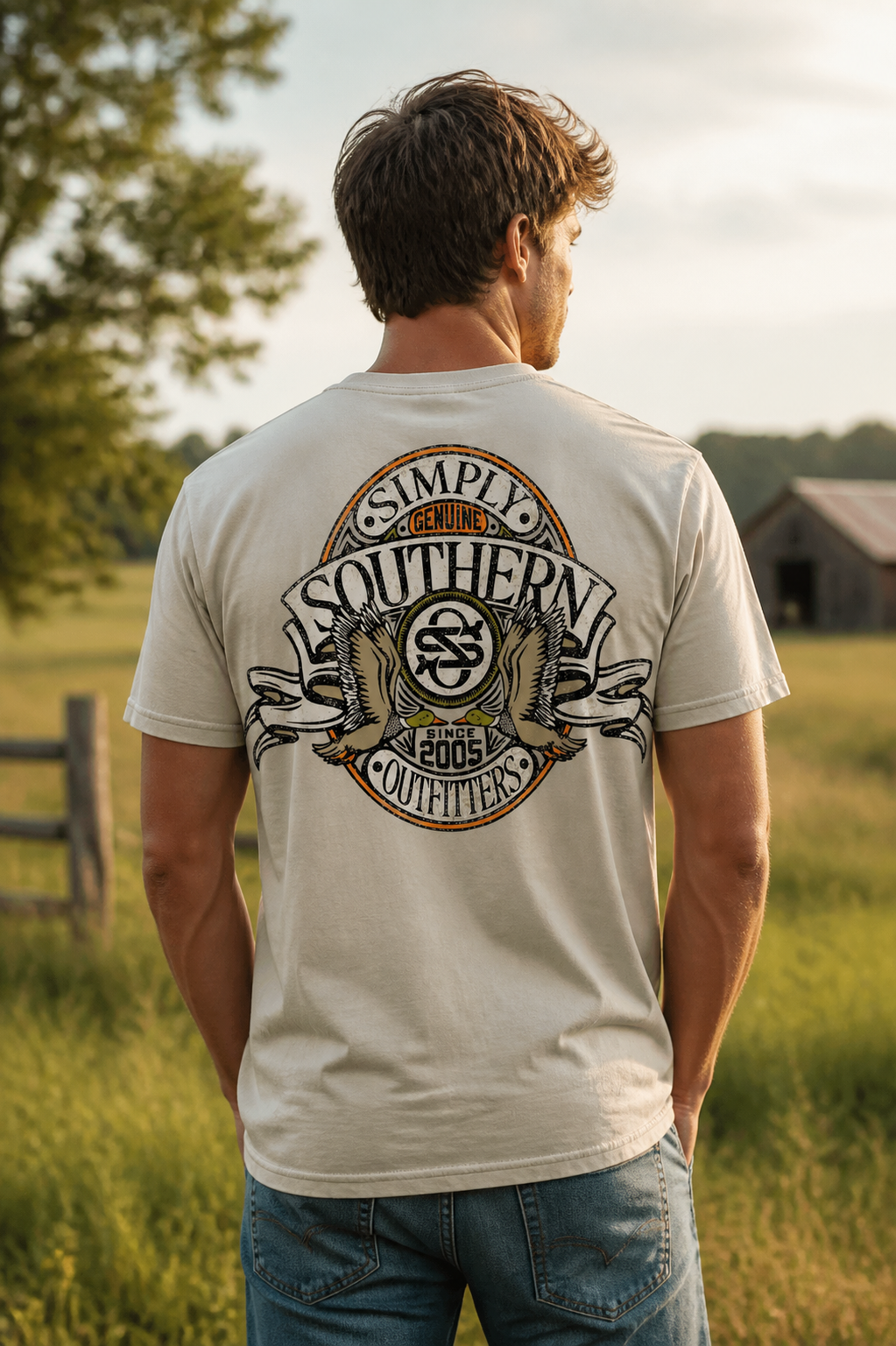 Simply Southern Outfitters Duck Emblem Mineral Washed Unisex T-Shirt
