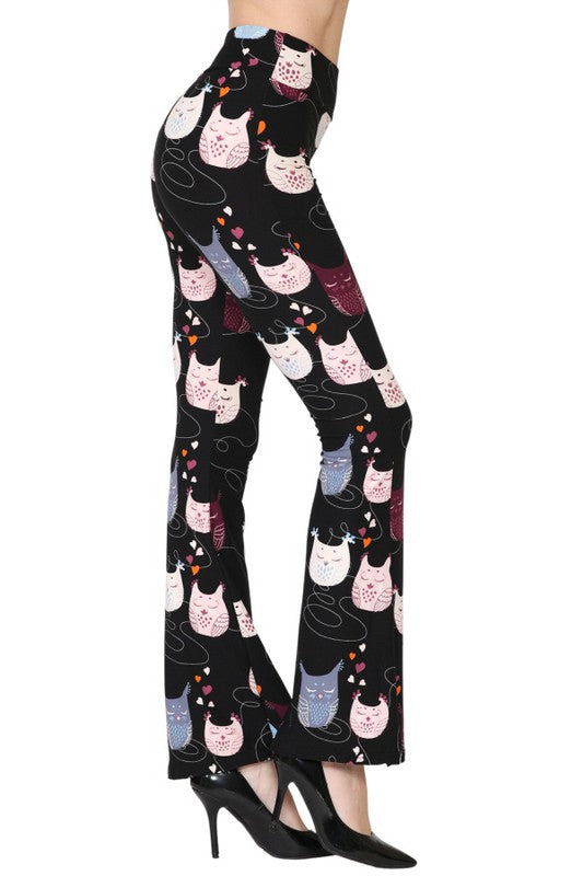Owl Print Soft Lounge Pajama Pants