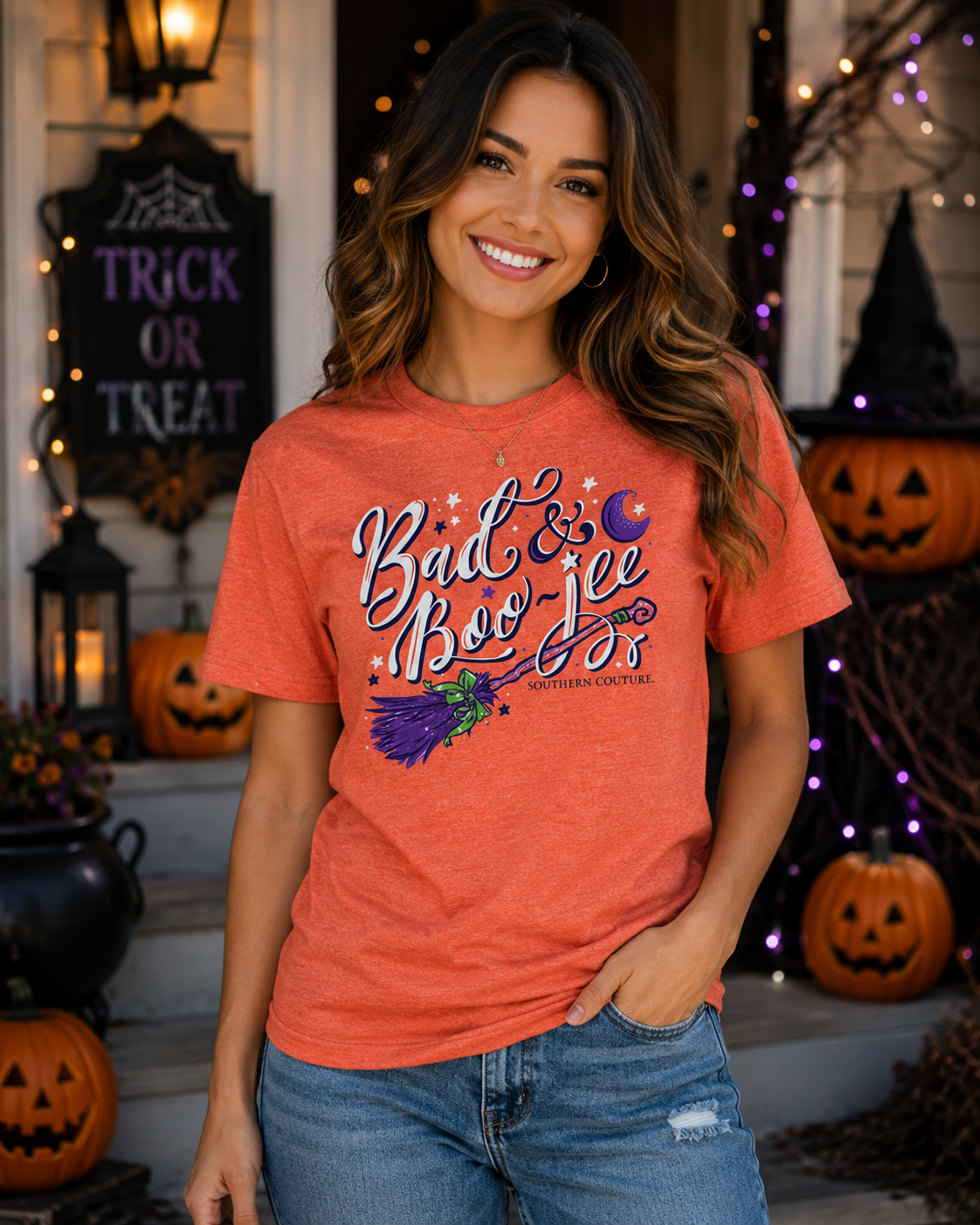 SALE Southern Couture Soft Collection Bad &amp; Boo-jee Fall T-Shirt