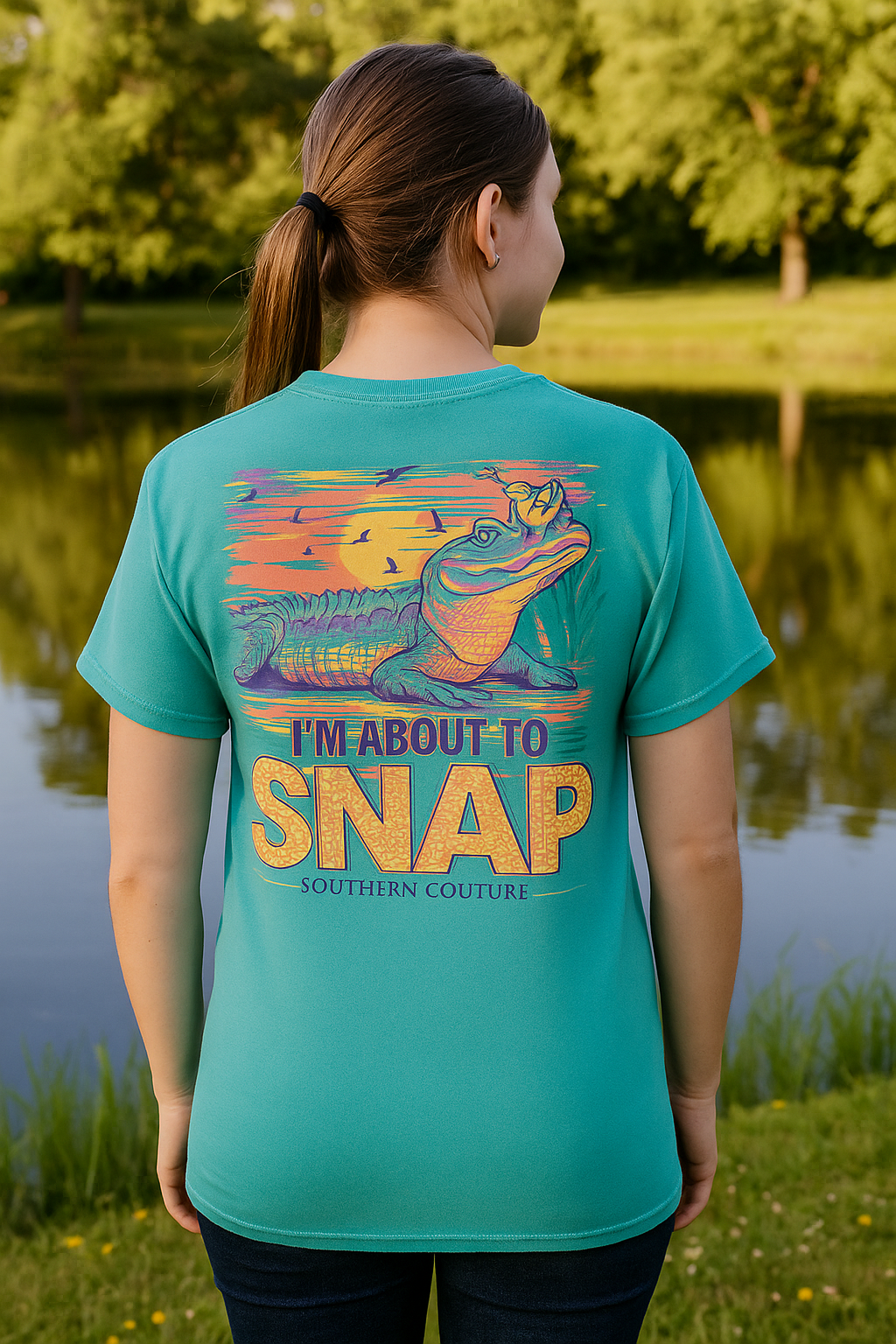 Southern Couture I'm About To Snap Comfort Colors T-Shirt - SimplyCuteTees