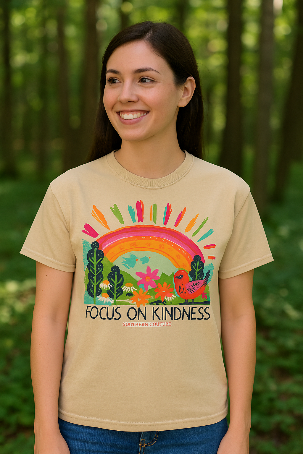 Southern Couture Focus On Kindness Comfort Colors T-Shirt - SimplyCuteTees