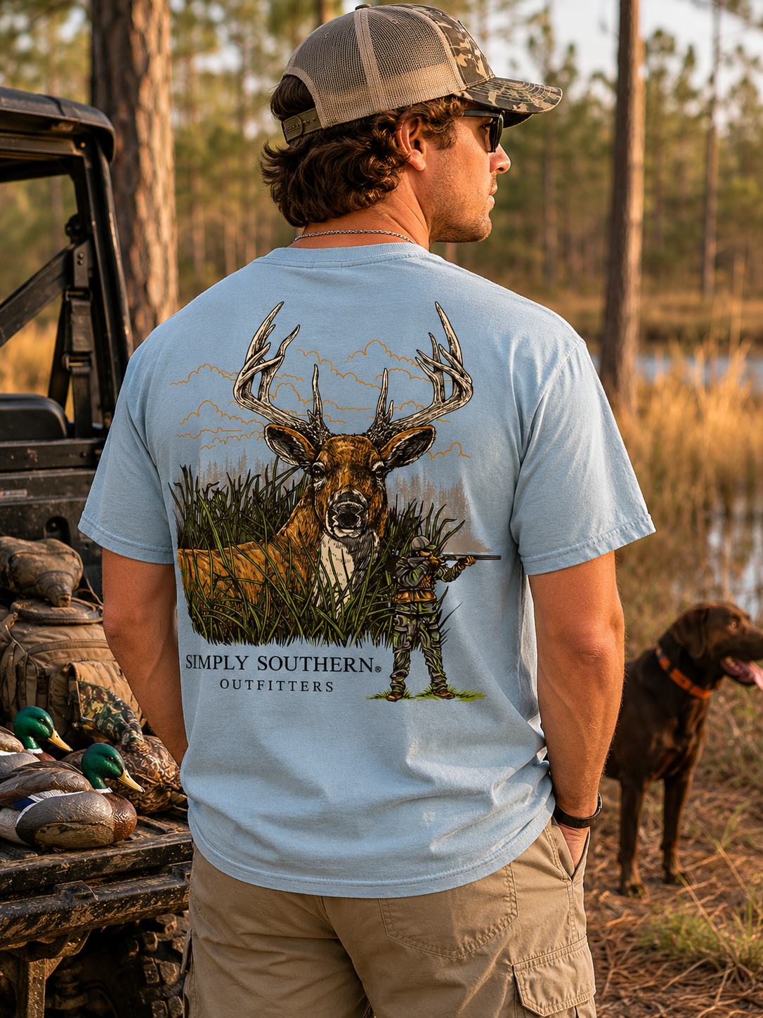 Simply Southern Outfitters Deer Hunting Mineral Washed Unisex T-Shirt
