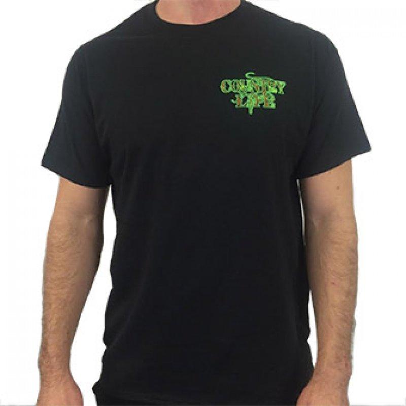 Sale Country Life Outfitters Black &amp; Green Camo Realtree Deer Skull Head Hunt Vintage Unisex Bright T Shirt - SimplyCuteTees