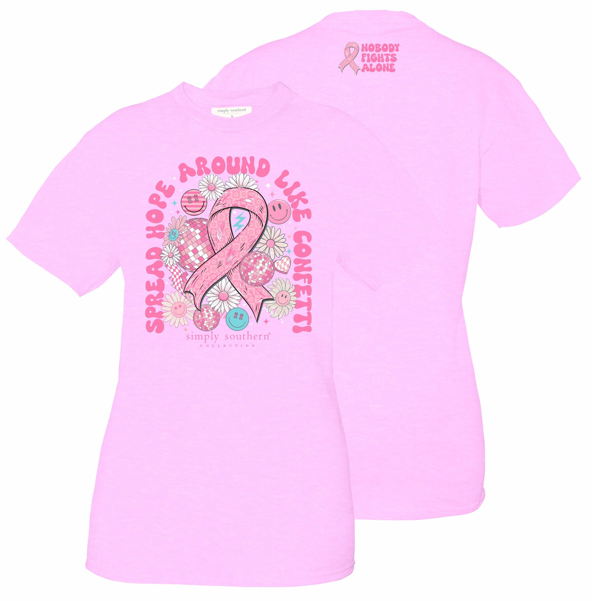 SALE Simply Southern Spread Hope Cancer T-Shirt