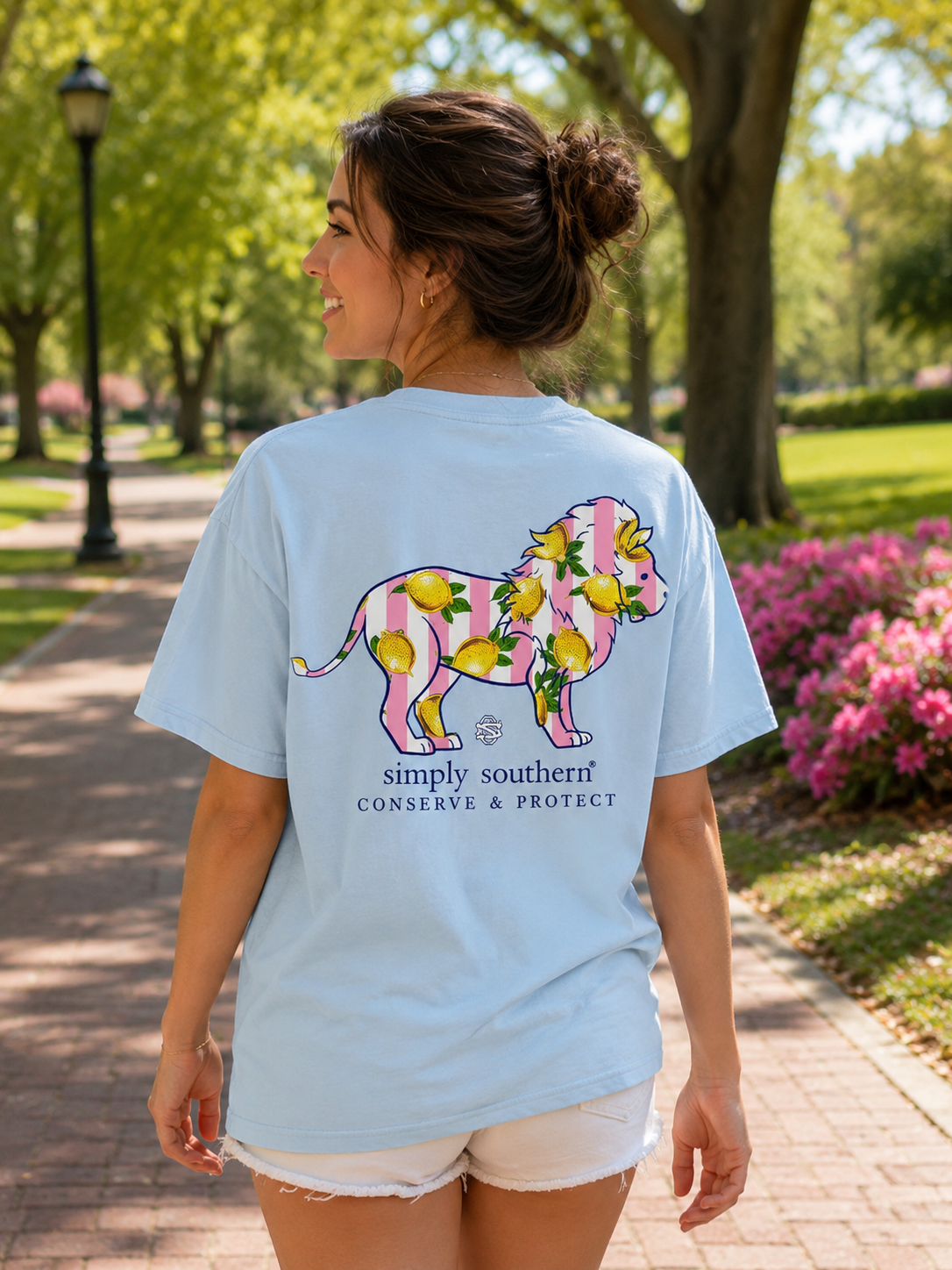 Simply Southern Lion Tracker Lemon Ice T-Shirt