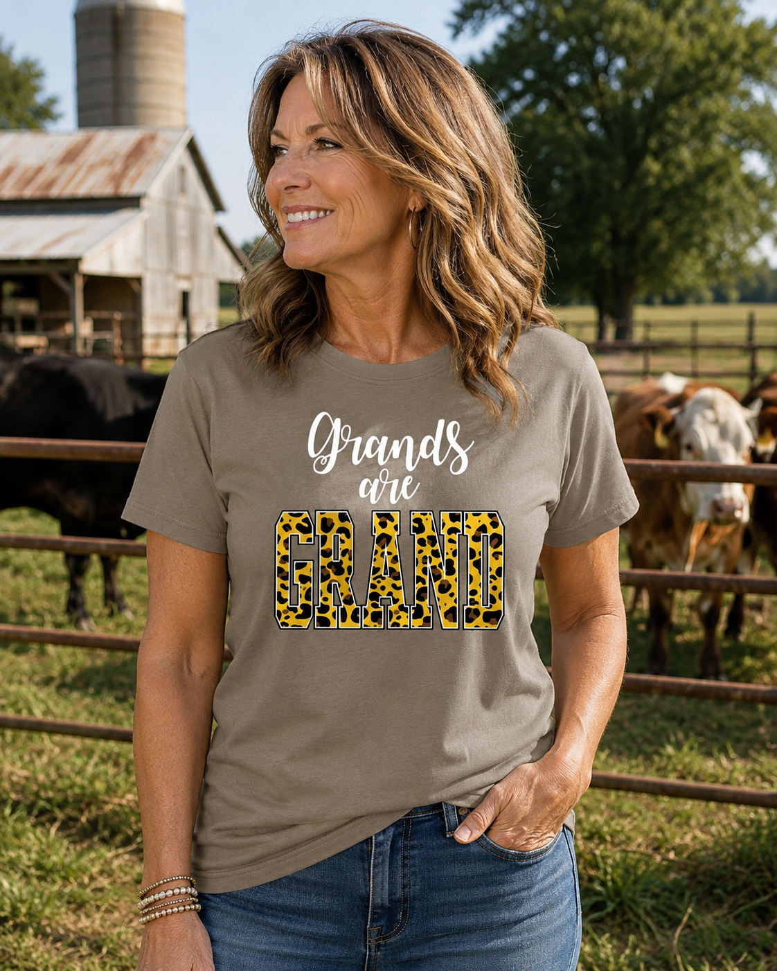 SALE Sassy Frass Grands Are Grand Grandma Canvas T-Shirt