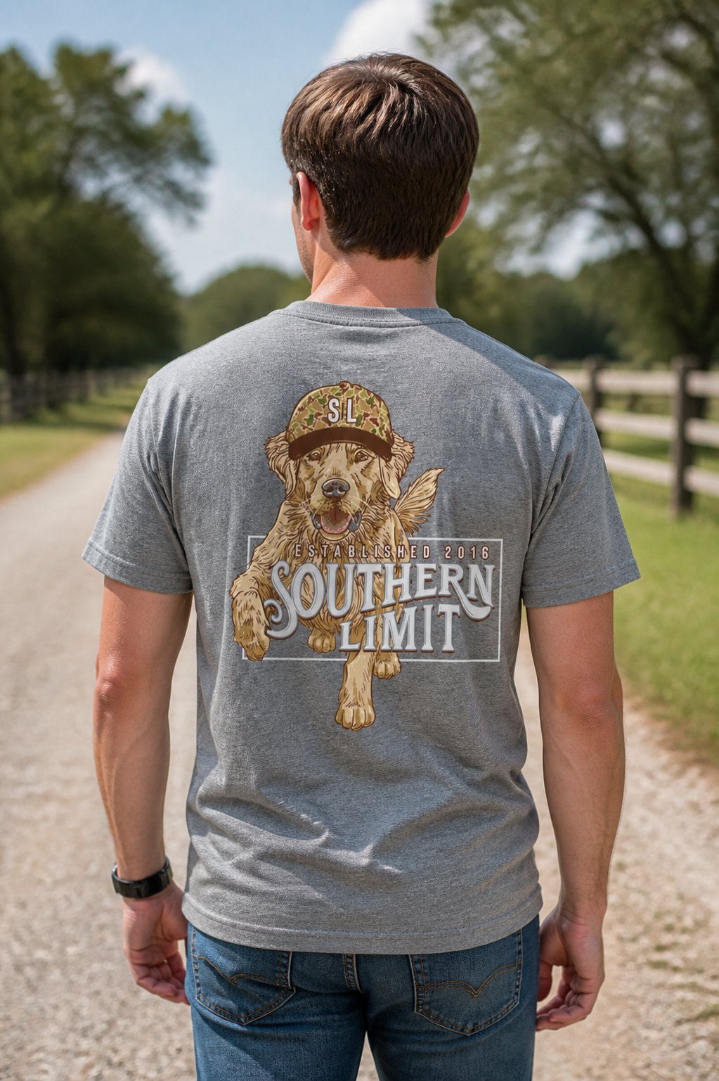 Southern Limit Camo Dog Unisex T-Shirt