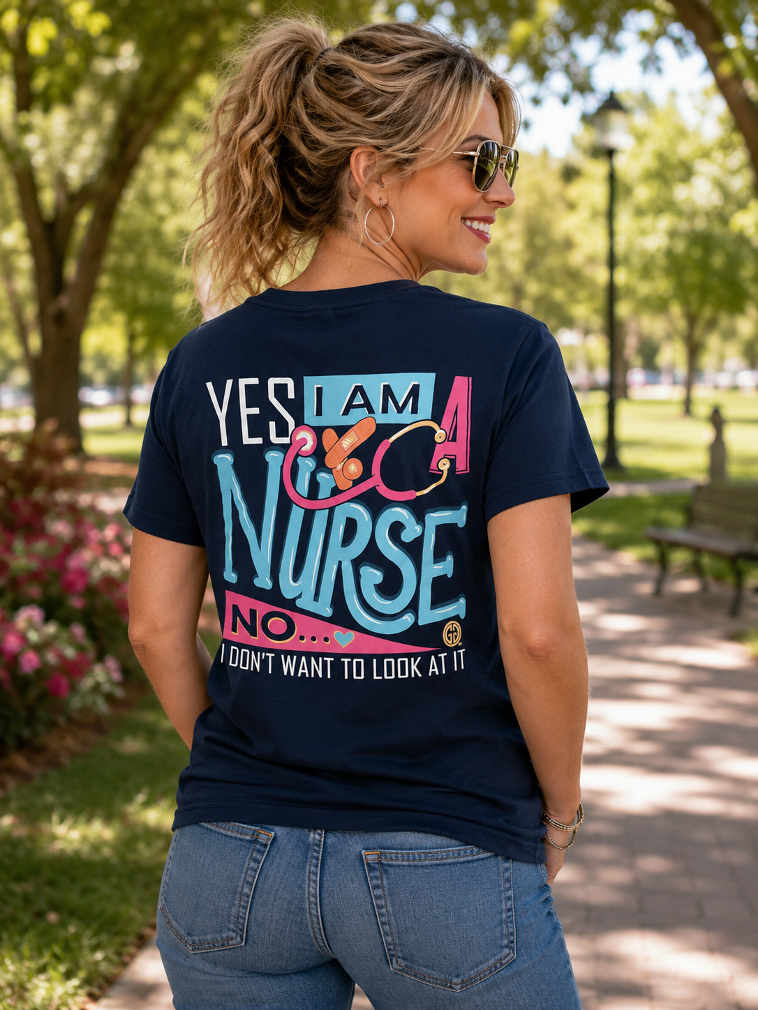 Girlie Girl Originals Preppy Yes I’m A Nurse T-Shirt