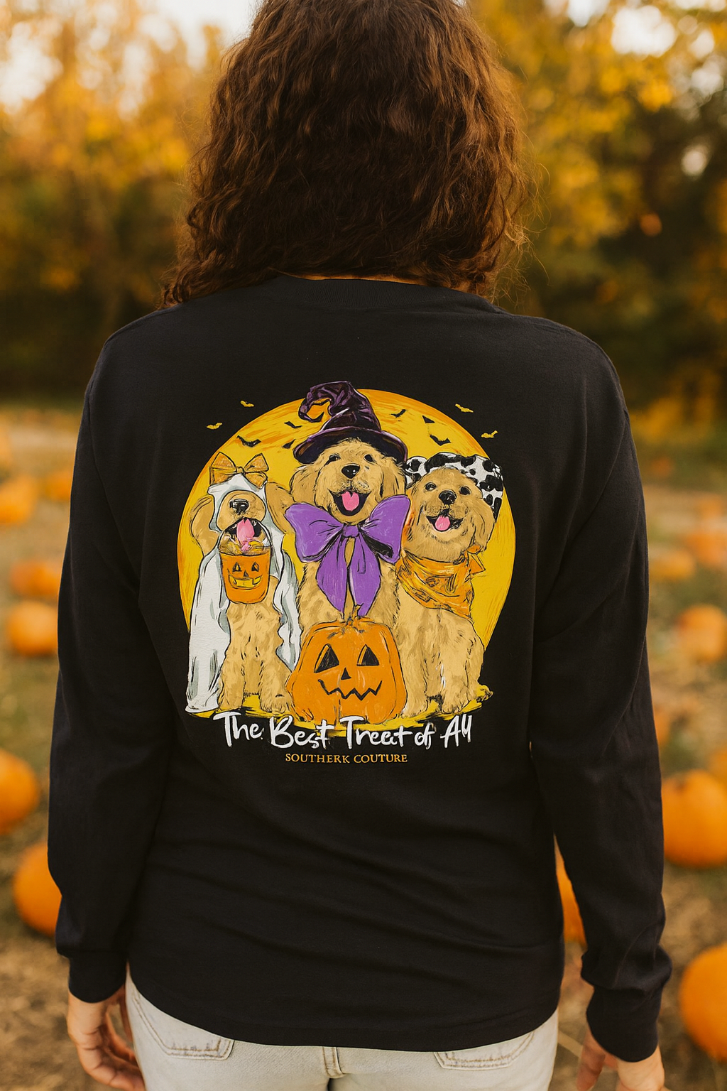 Southern Couture Classic Best Treat of All Fall Long Sleeve T-Shirt - SimplyCuteTees