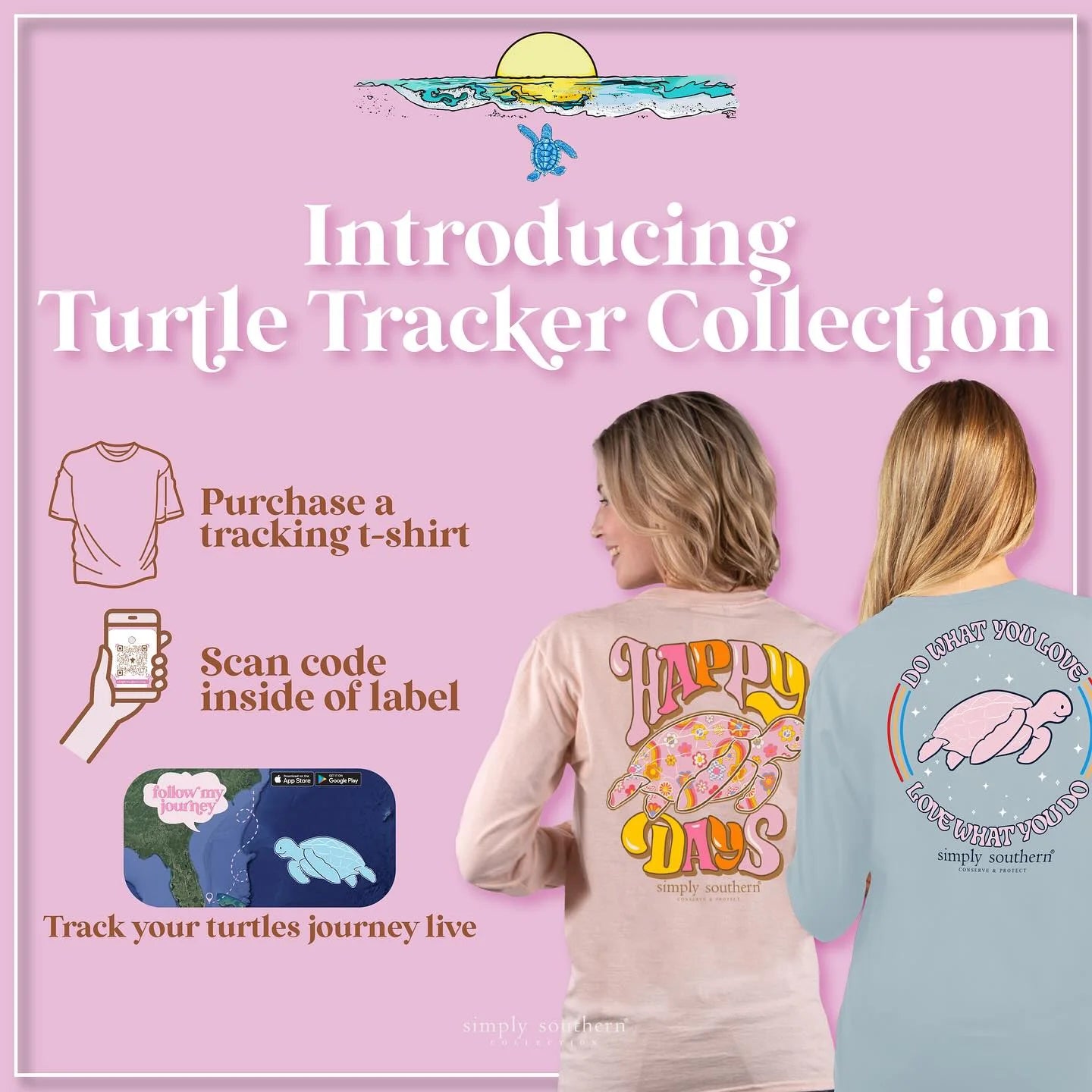 Simply Southern Turtle Tracker Reef Mint T-Shirt - SimplyCuteTees