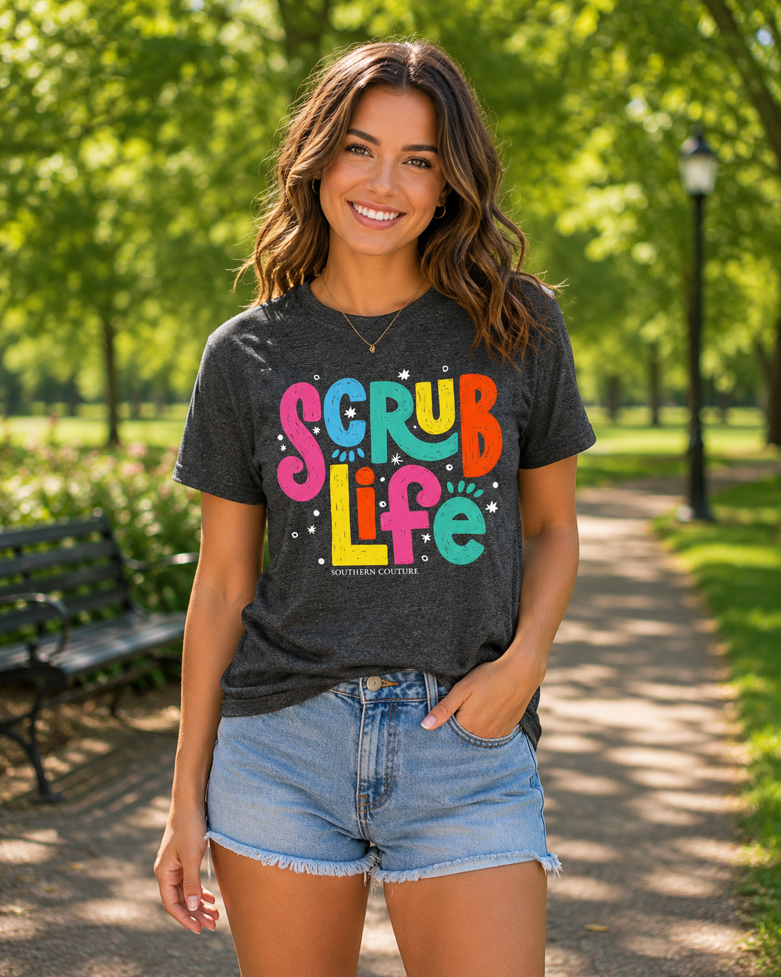 Southern Couture Soft Collection Scrub Life Nurse T-Shirt