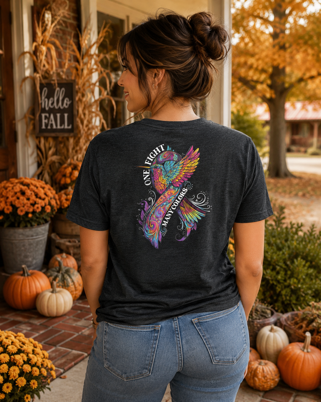 Southern Couture Classic One Fight Many Colors Cancer T-Shirt