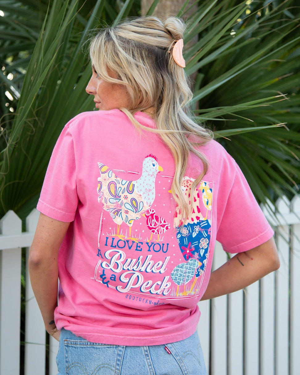 Southernology Chicken Bushel and a Peck Comfort Colors T-Shirt