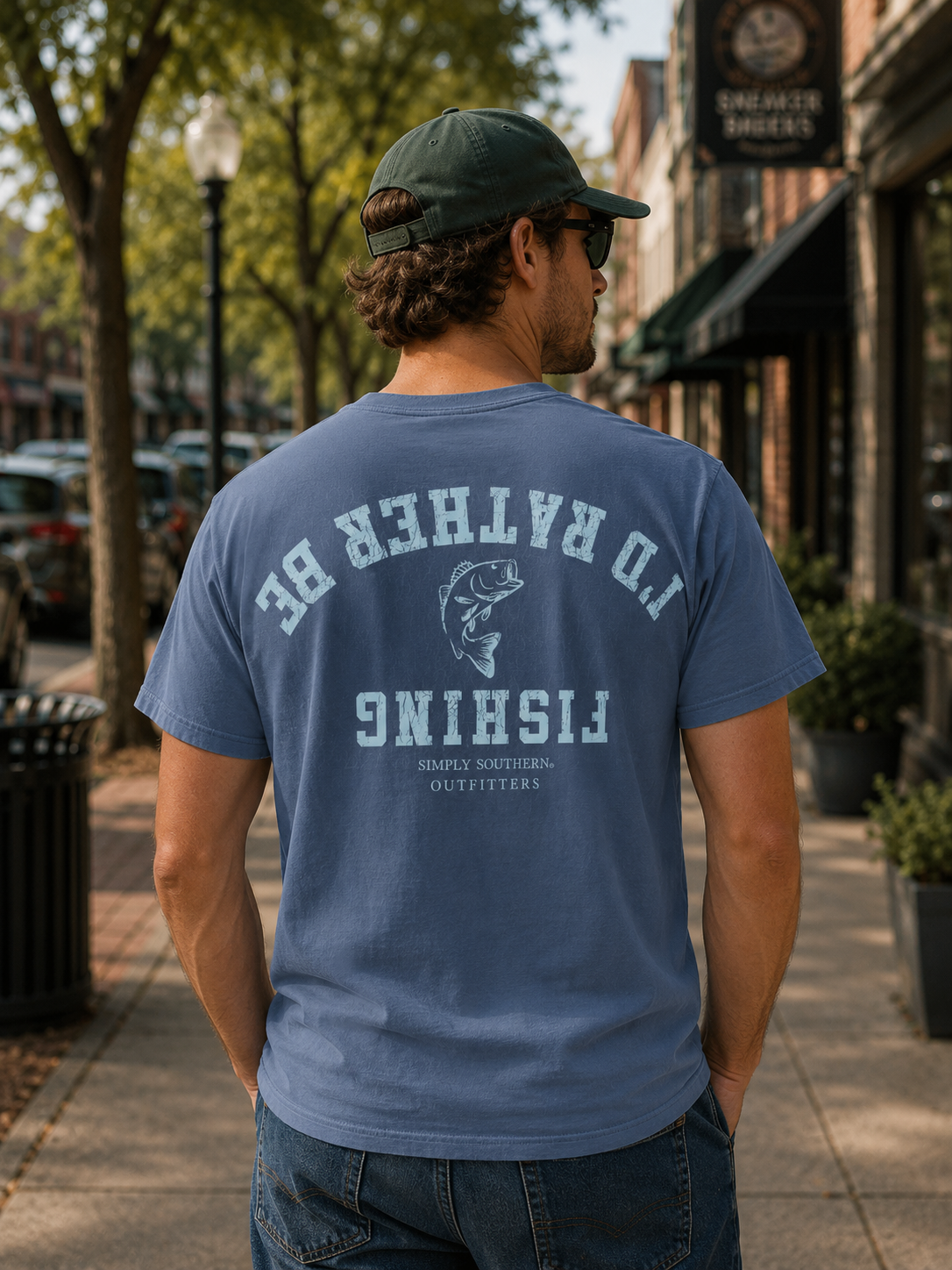 Simply Southern Outfitters Fishing Mineral Washed Unisex T-Shirt
