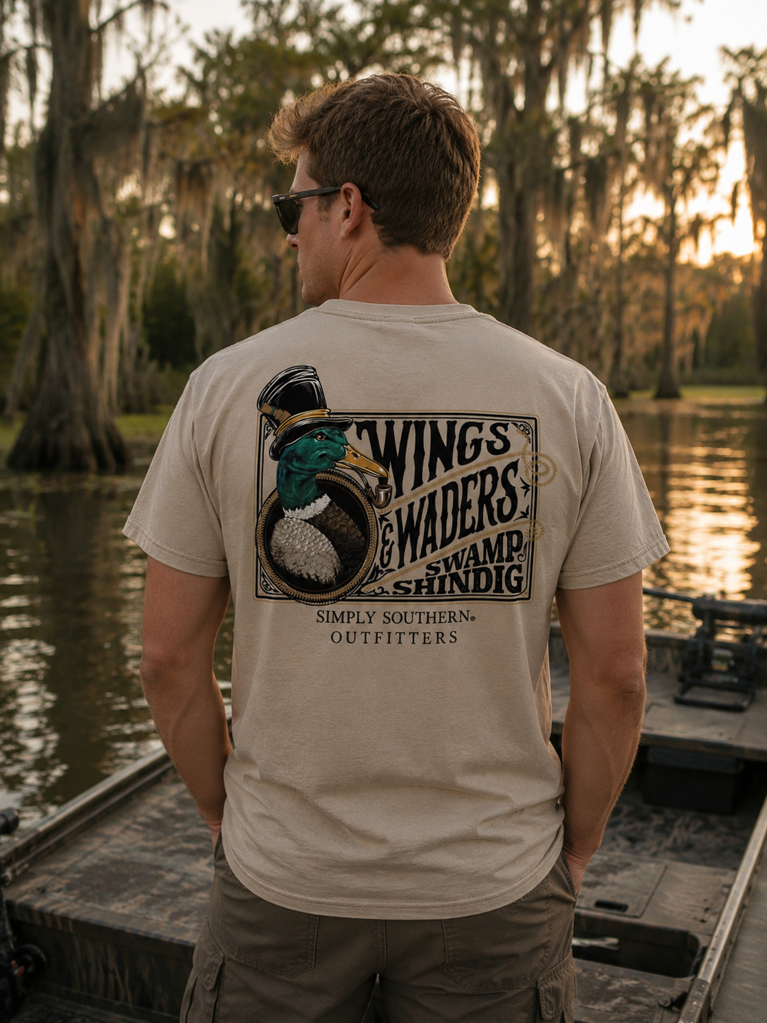 Simply Southern Outfitters Wanders Duck Mineral Washed Unisex T-Shirt