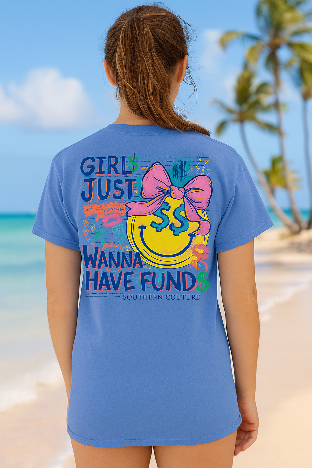 Southern Couture Classic Just Wanna Have Funds  T-Shirt - SimplyCuteTees
