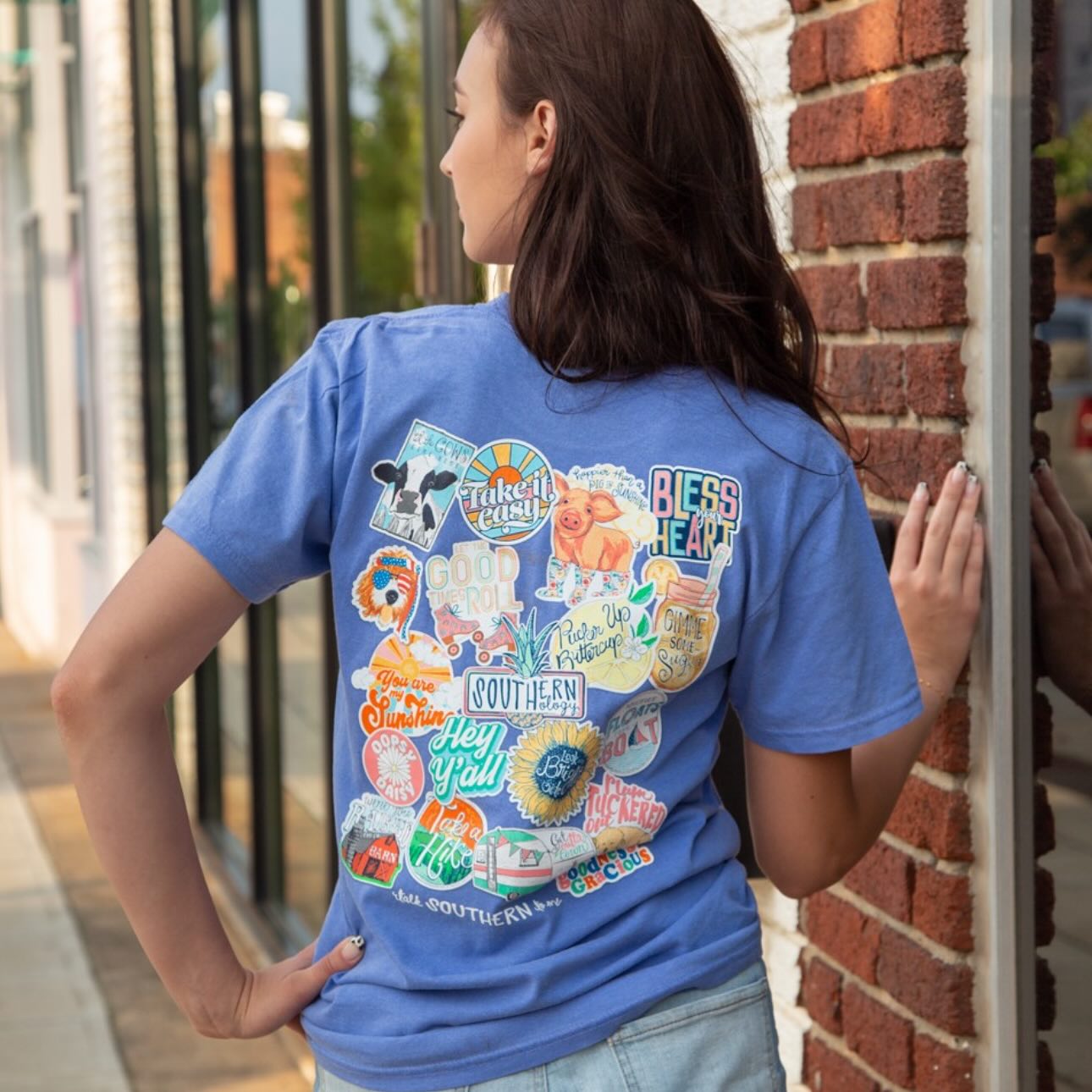 Southernology Talk Southern Decals Comfort Colors T-Shirt