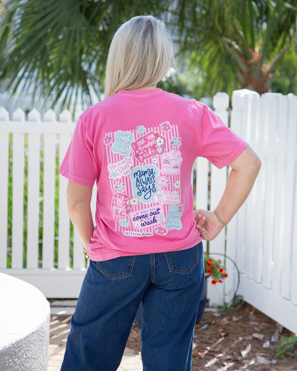 Southernology Mama Says Decals Comfort Colors T-Shirt