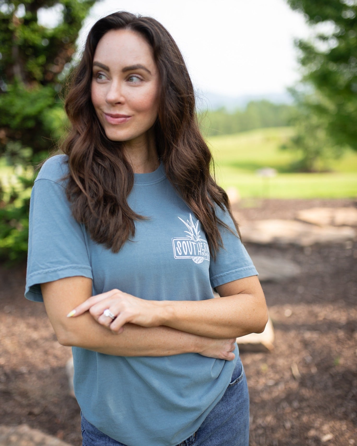 Southernology Bright Side Bouquet Comfort Colors T-Shirt