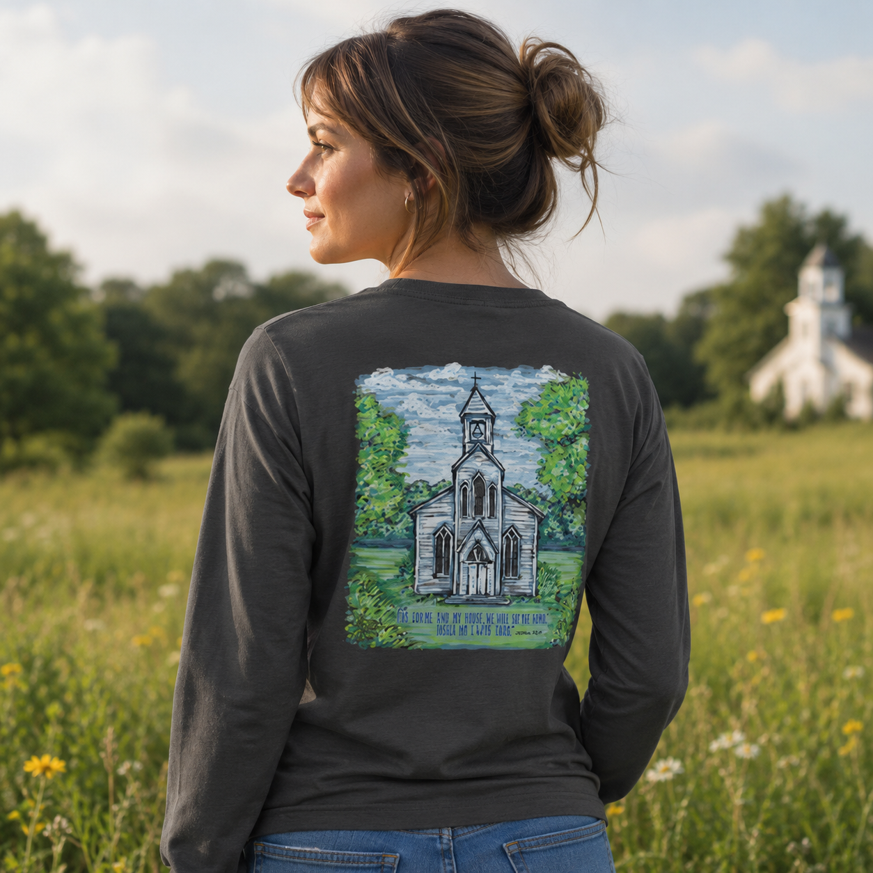 SALE Sassy Frass Matthew 18:20 Church Long Sleeve T-Shirt