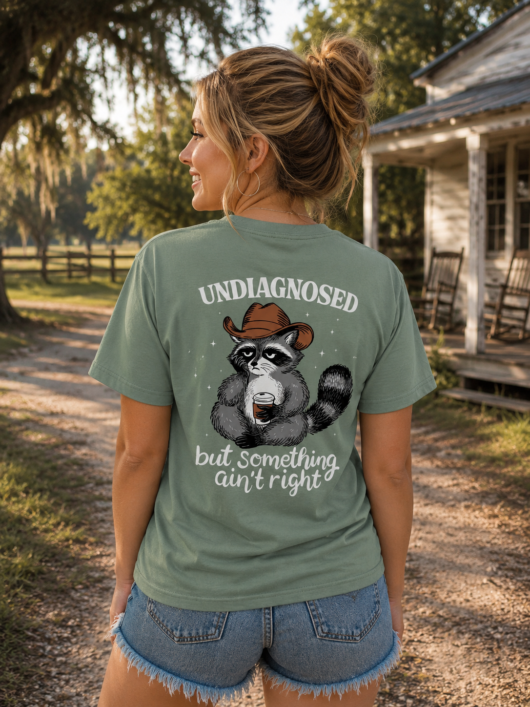 Southern Attitude Undiagnosed Raccoon T-Shirt