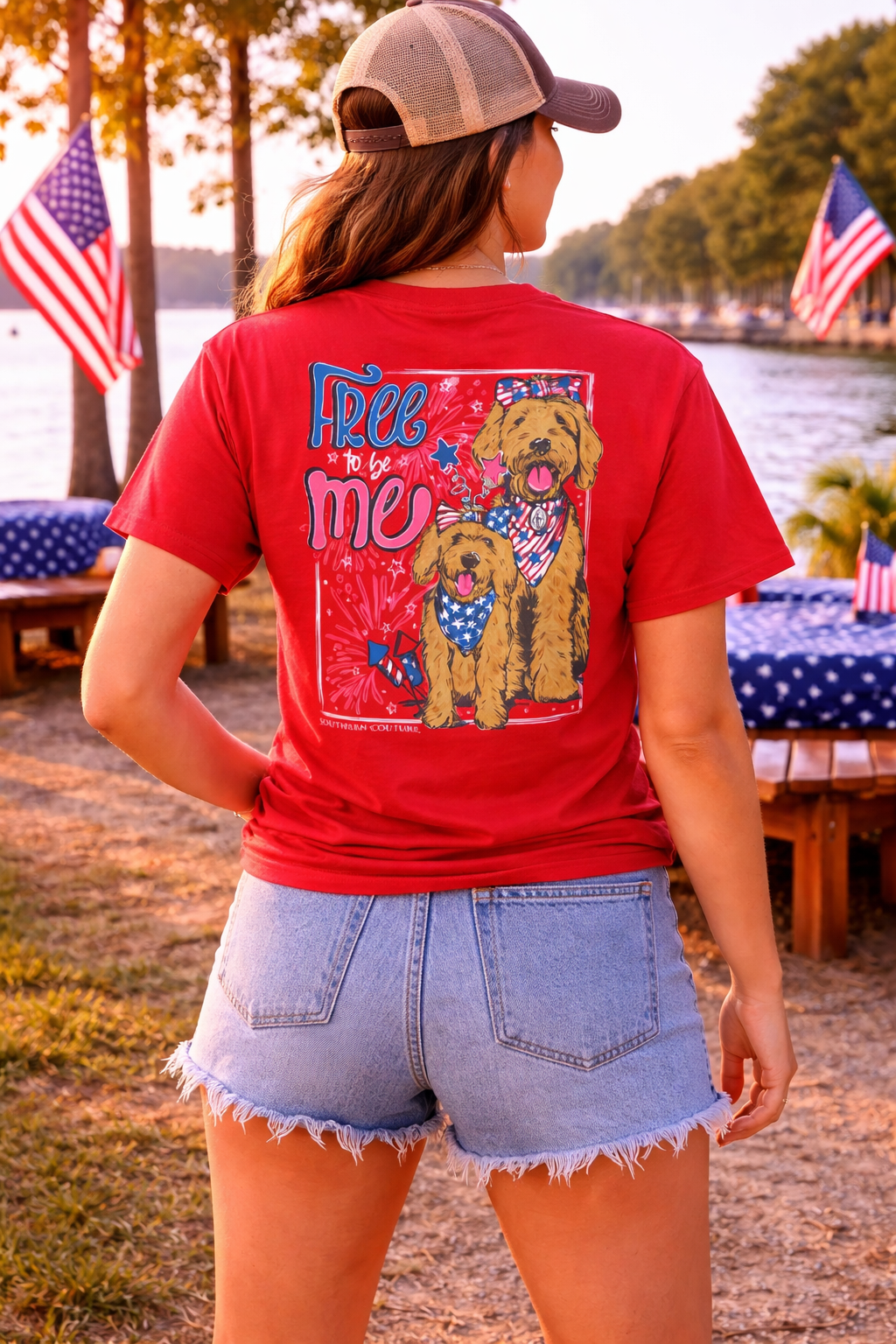 Southern Couture Classic Free To Be Me USA T-Shirt
