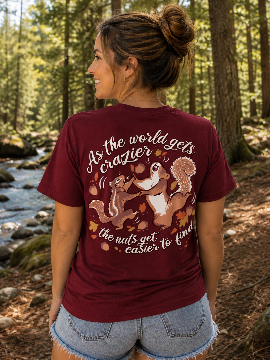 Southern Attitude Crazier Squirrels Fall T-Shirt