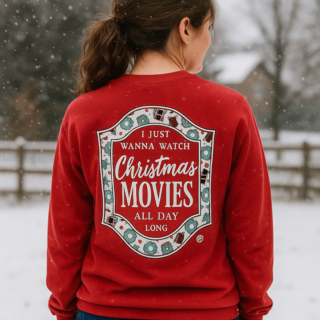 Girlie Girl Originals Preppy Christmas Movies Long Sleeve T-Shirt - SimplyCuteTees