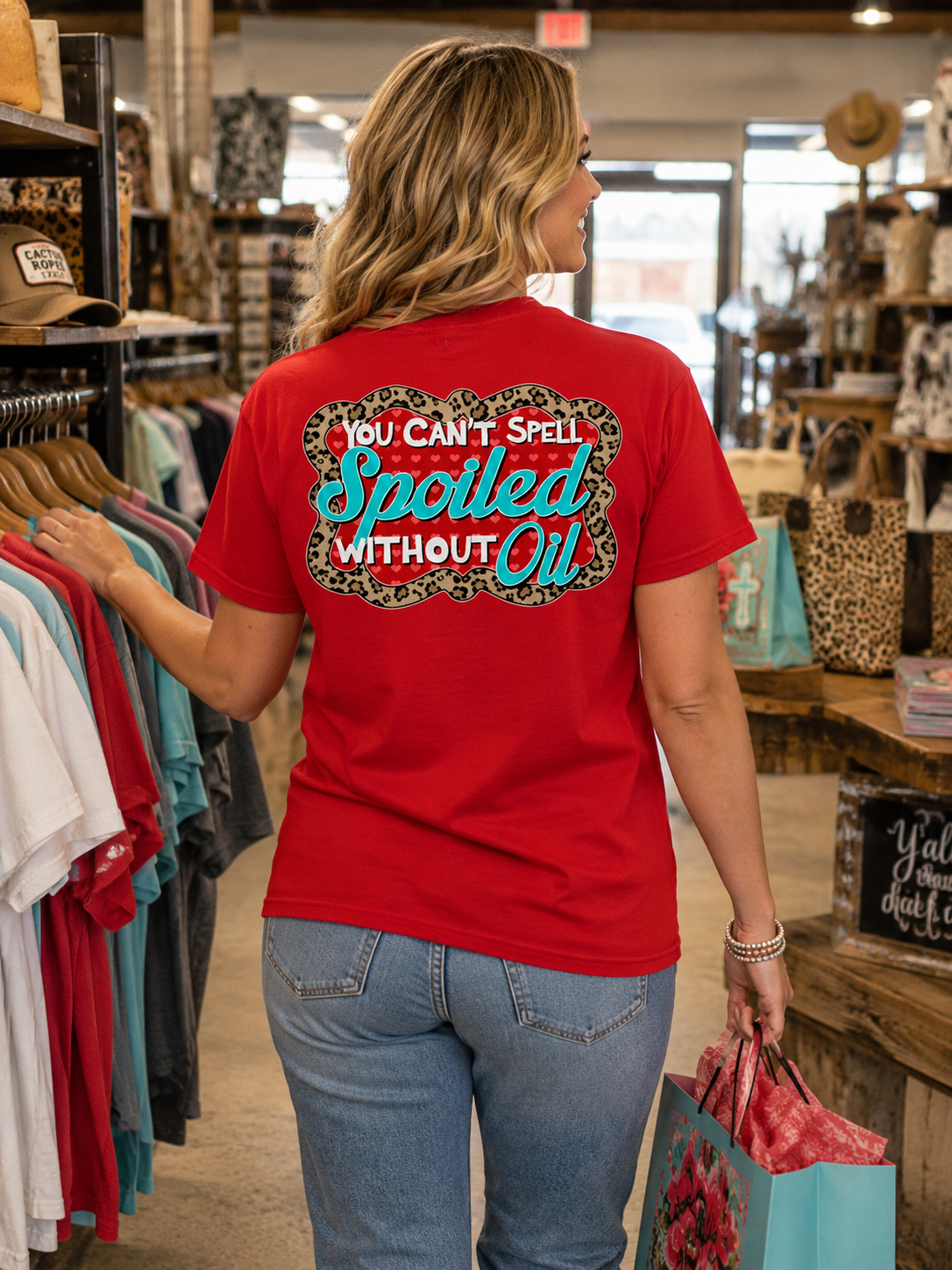 SALE Sassy Frass Funny Oil Field Rig Spoiled Wife GF Sweet Girlie Bright T Shirt