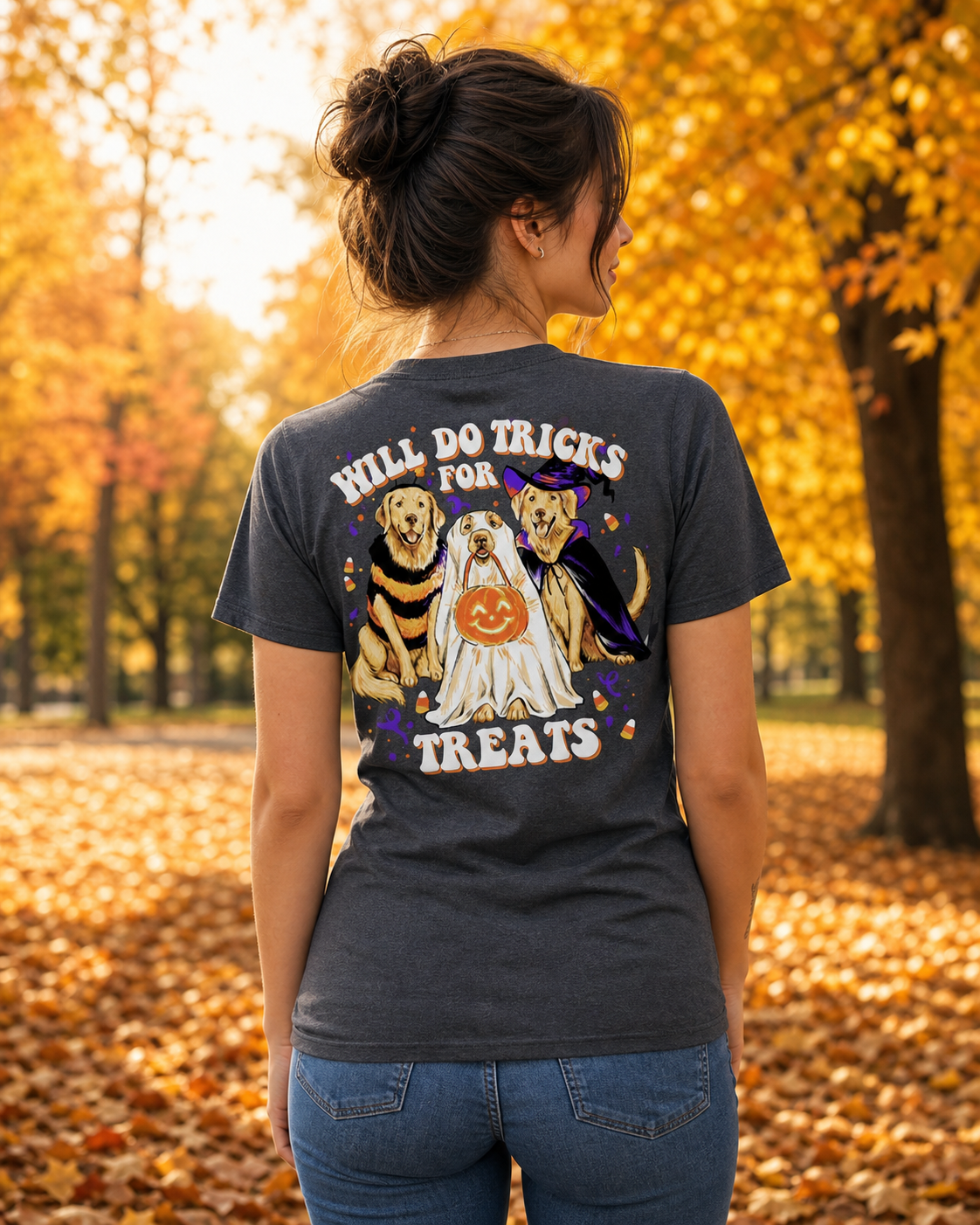Southern Attitude Tricks For Treats Fall T-Shirt