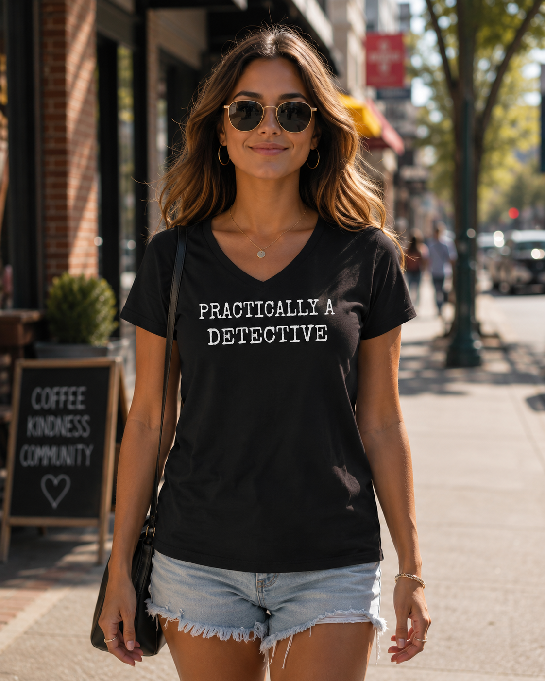SALE Sassy Frass Practically a Detective Canvas T-Shirt