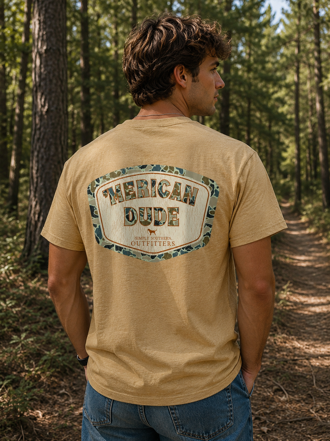 Simply Southern Merican Dude Camo Logo Unisex T-Shirt