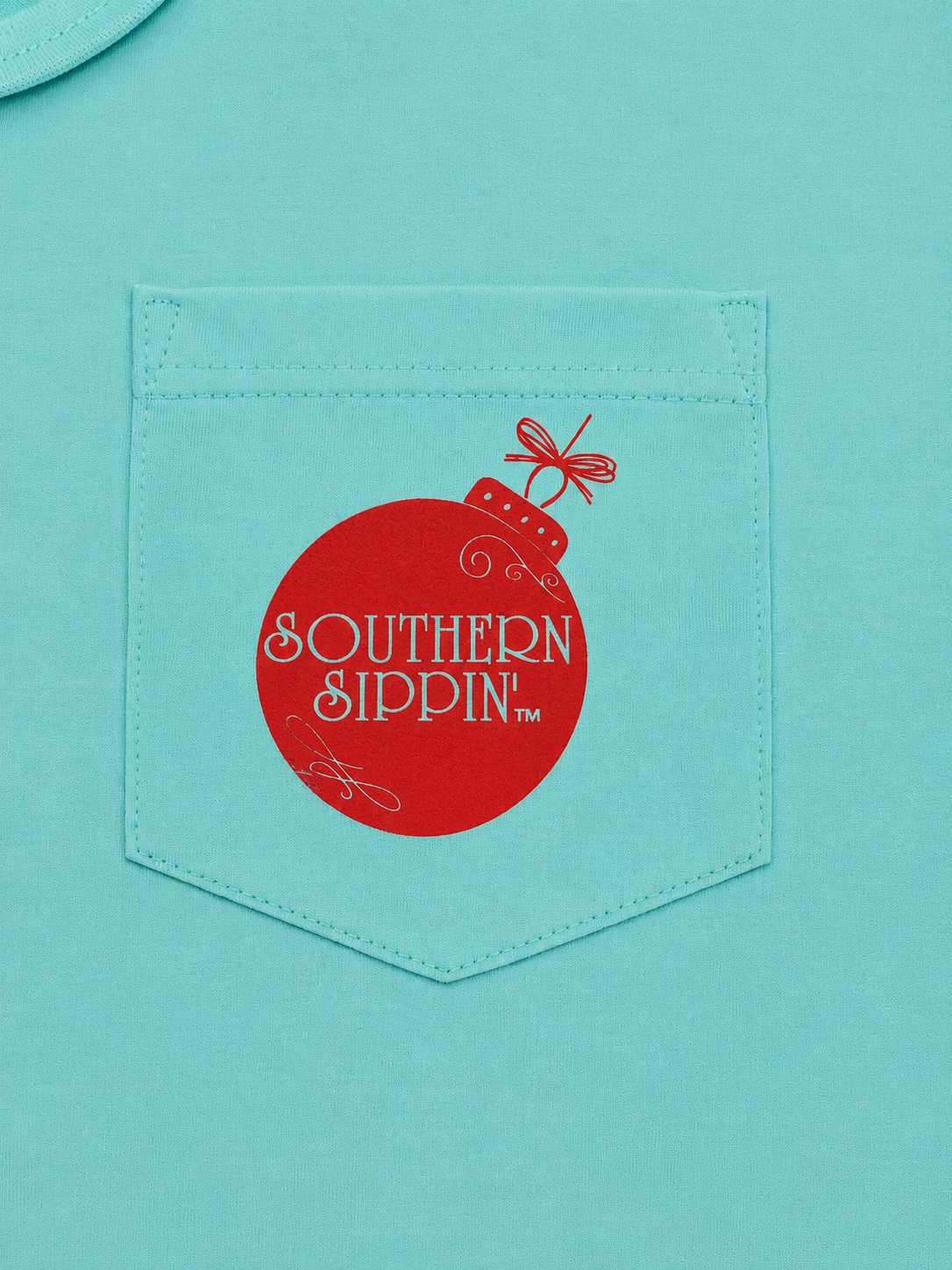 SALE Southern Sippin Southern Sleigh Pigment Dyed Unisex Pocket Long Sleeve T-Shirt