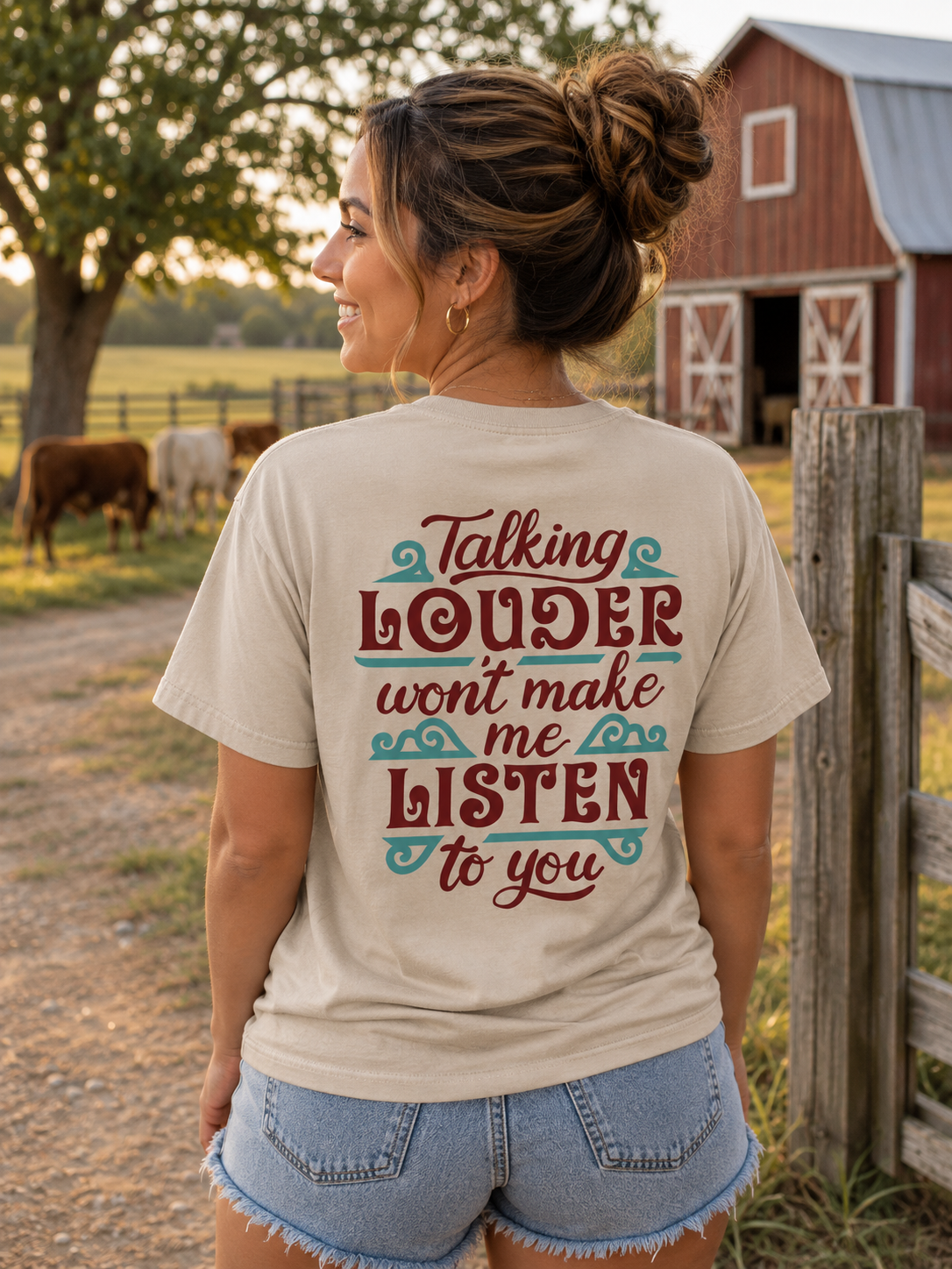 Southern Attitude Talking Louder Listen T-Shirt