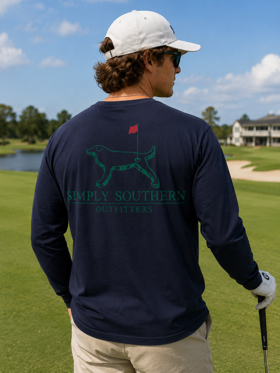 SALE Simply Southern Golf Dog Unisex Long Sleeve T-Shirt