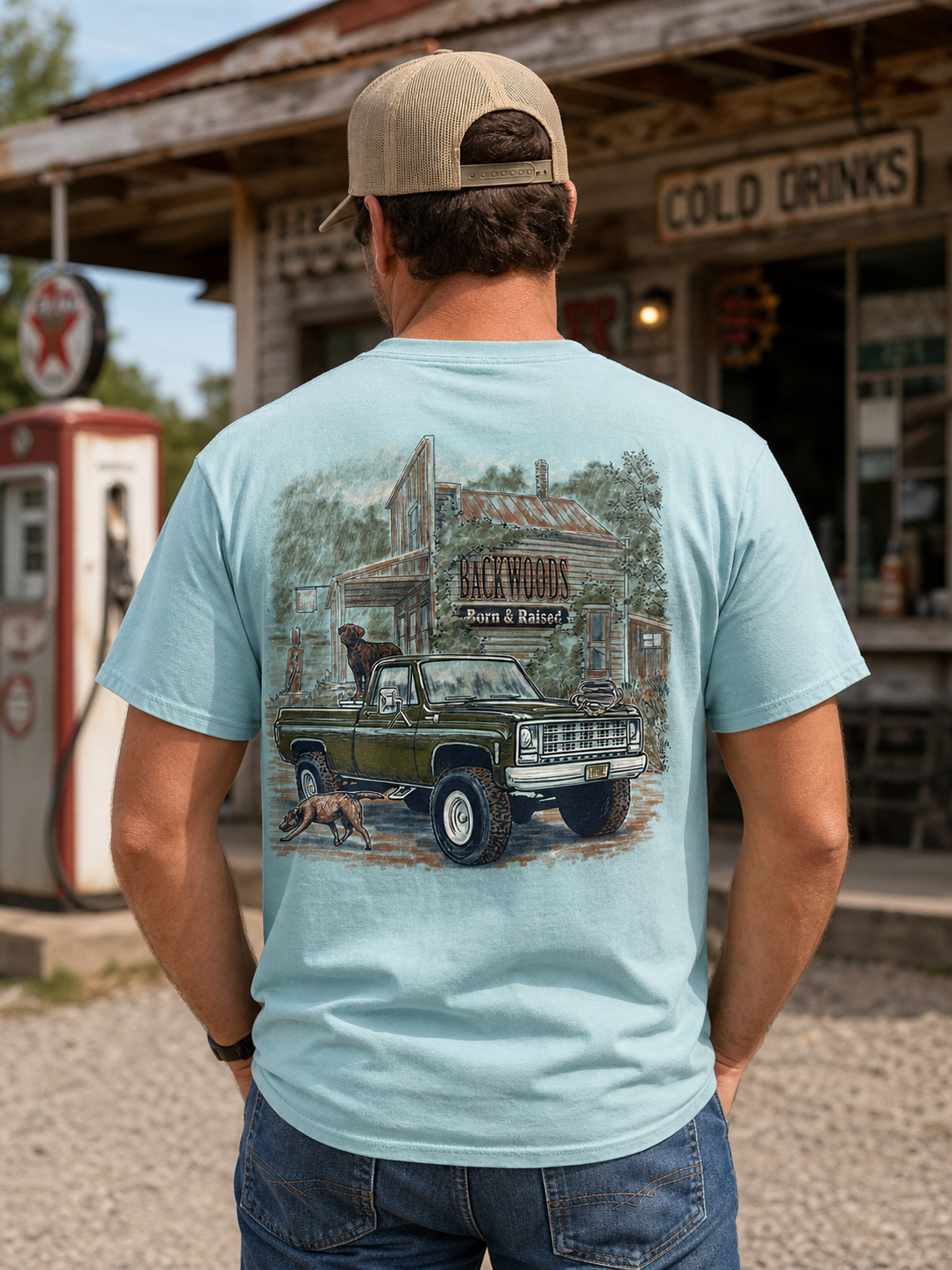 Backwoods Born & Raised Store Comfort Colors Unisex T-Shirt
