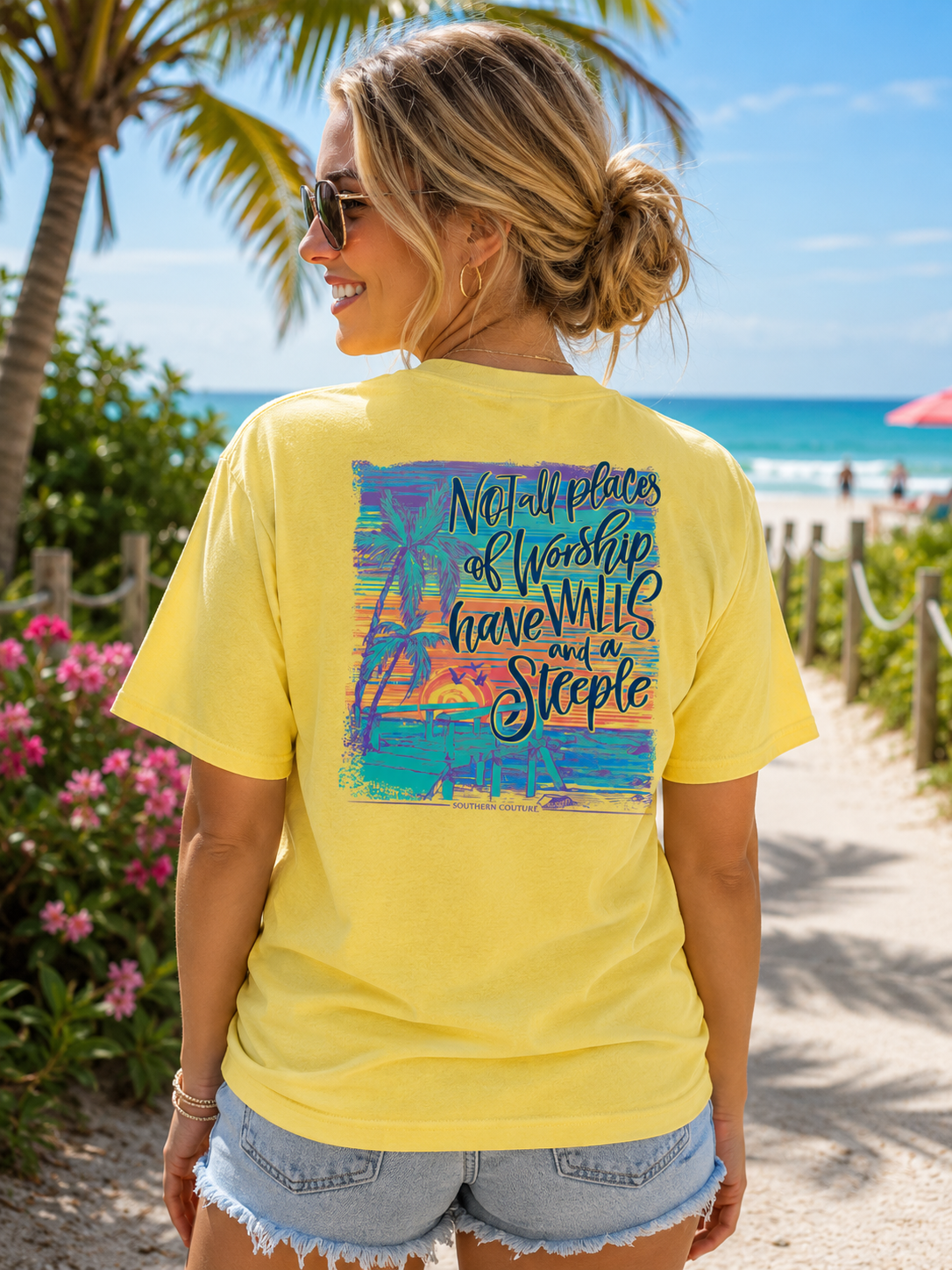 Southern Couture Classic Not All Places Of Worship T-Shirt