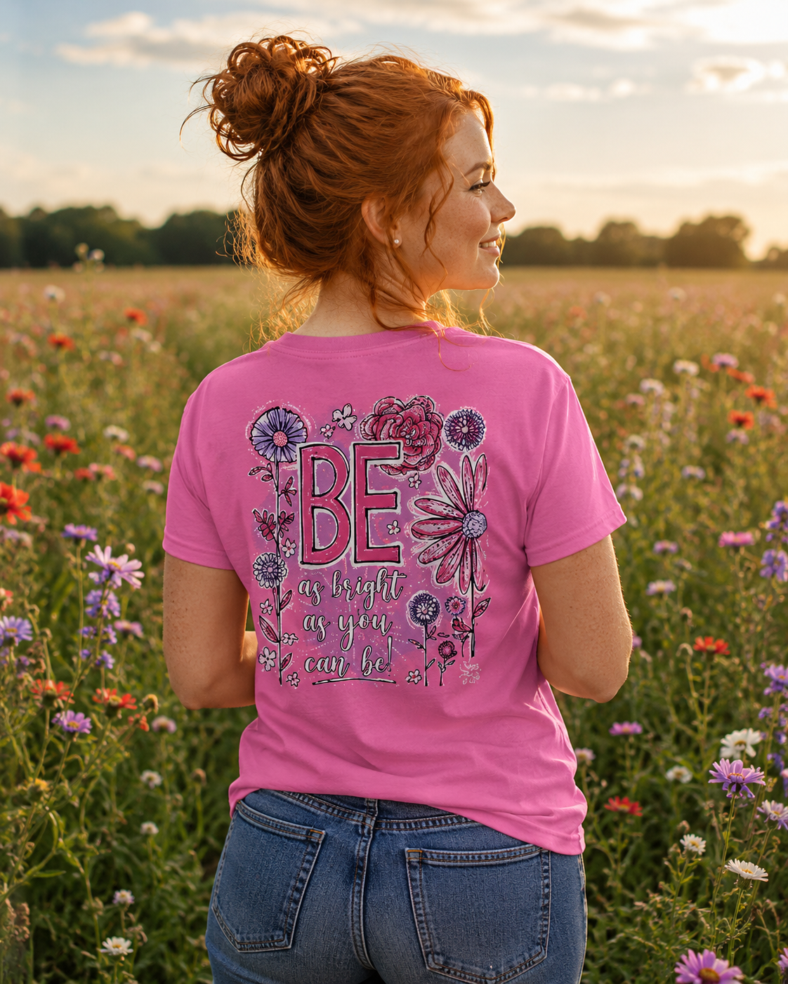 Sassy Frass Be as Bright as You Can Be Comfort Colors Girlie T-Shirt